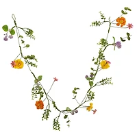 5ft. Yellow Floral Mix Coiled Garland by Ashland®