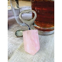 Bottle Opener with Rose Quartz