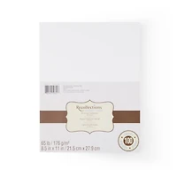 White Gold 8.5" x 11" Shimmer Cardstock Paper by Recollections™, 100 Sheets