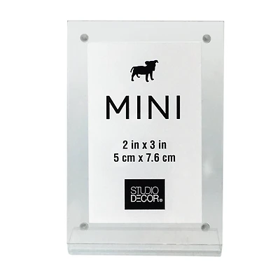 Clear Slanted 2" x 3" Mini Frame by Studio Décor®
