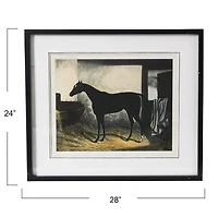 Hello Honey® Framed Horse Print Wall Hanging