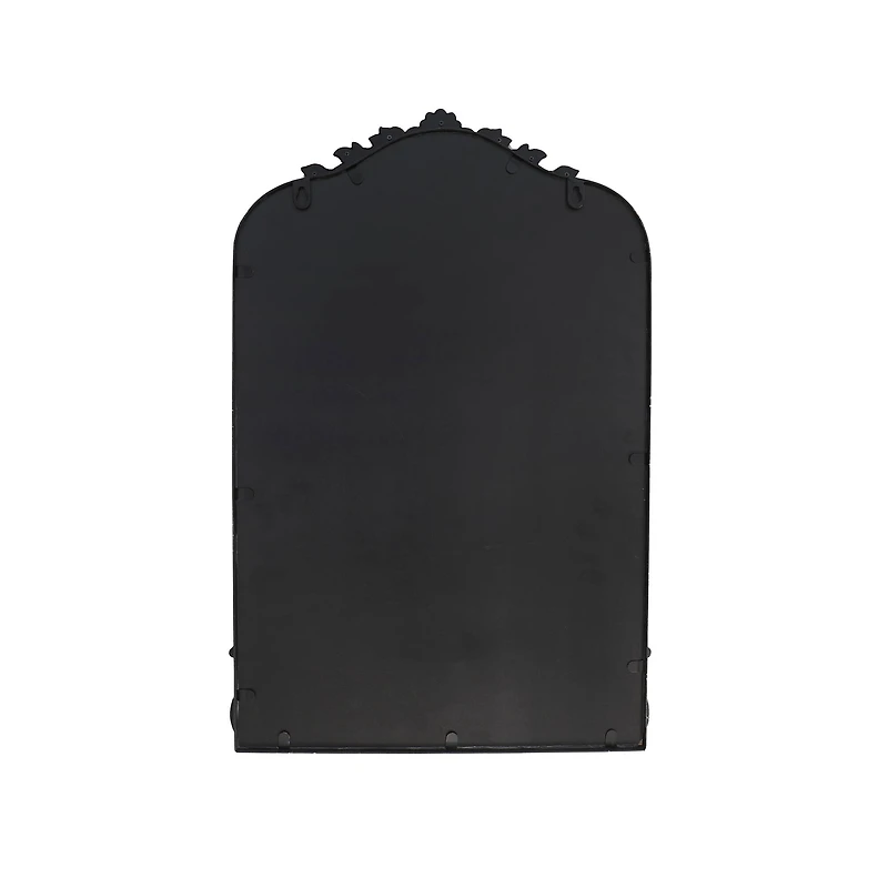 18" x 27" Ornate Arch Wall Mirror in Black Metal Frame by Ashland®