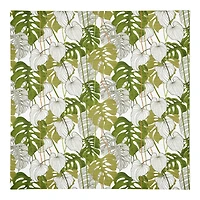 Yellow Green Monstera 10" x 10" Cotton Twill Napkin