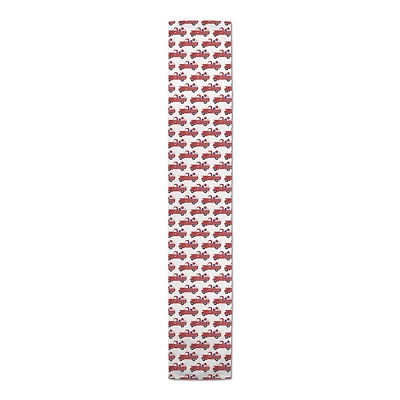 72" Patriotic Truck Pattern Cotton Twill Runner
