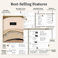 TF Publishing 2024 Black & Tan Large Planner