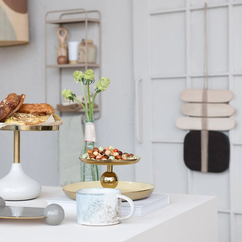 Hello Honey® 15.5" Bleached & Espresso Oak Wood & Jute Wall Hanging