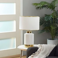 CosmoLiving by Cosmopolitan 23" Gold Ceramic Table Lamp