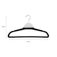 Hanglo by Simplify Black Velvet Hangers, 32ct.