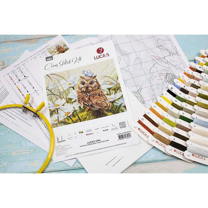 Luca-s Lucky Owl Counted Cross Stitch Kit