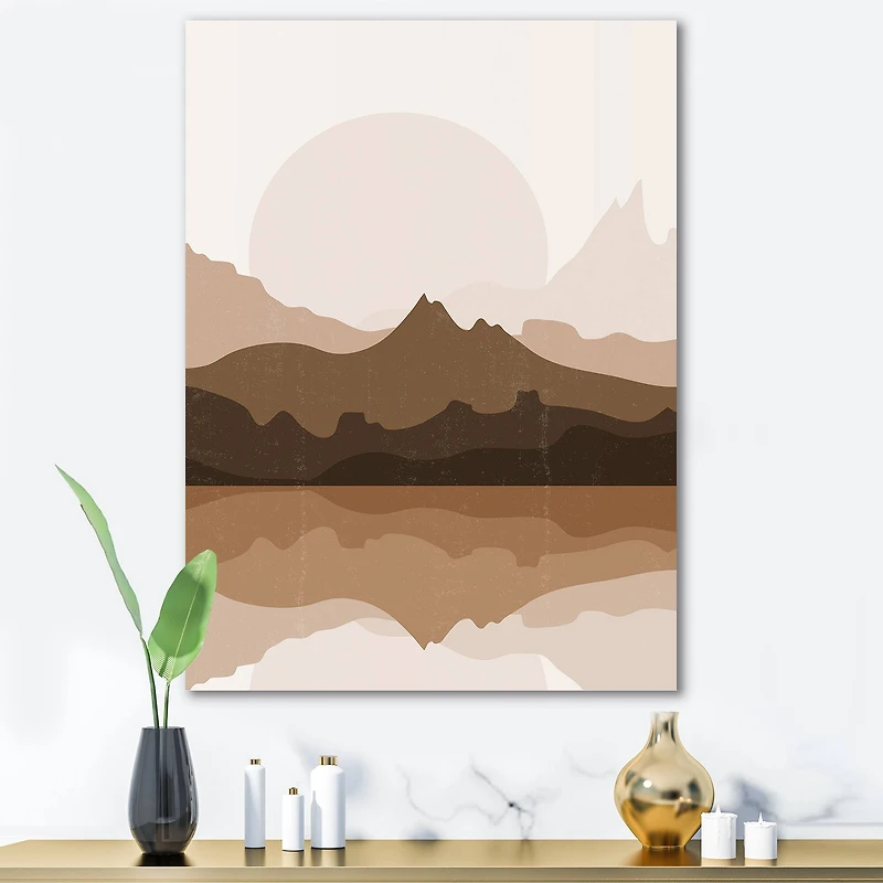 Designart - Minimalist Terracotta Landscape