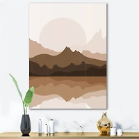 Designart - Minimalist Terracotta Landscape