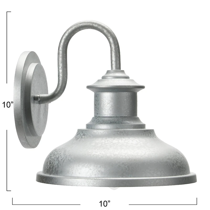 Hello Honey® Robert Stevenson Lighting Carson Galvanized Metal Outdoor Light