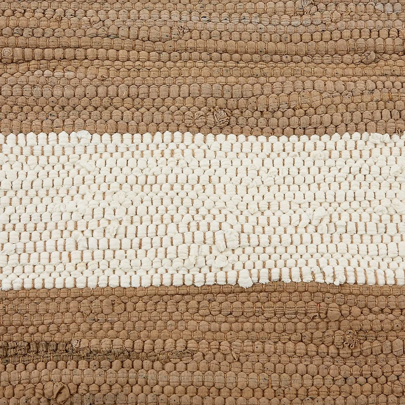 DII® Stone & White Stripe Rag Rug, 2ft. x 3ft.
