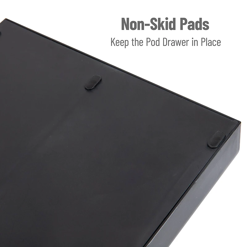 Mind Reader Anchor Collection Black 2-Drawer Single Serve Coffee Pod Drawer