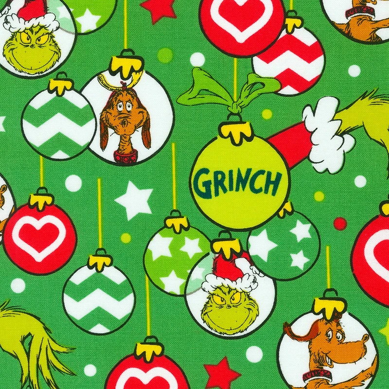 Dr. Seuss™ Grinch Décor Cotton Fabric