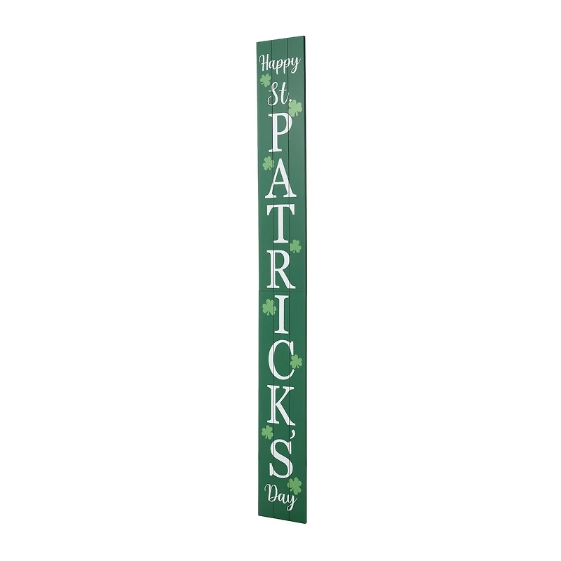 Glitzhome® 60'' Wooden ''Happy St. Patrick's Day'' Porch Sign