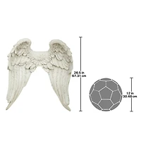 Design Toscano 26.5" Heavenly Guardian Angel Wings Wall Sculpture