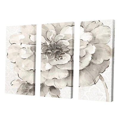 Designart - Indigold Grey Peonies I