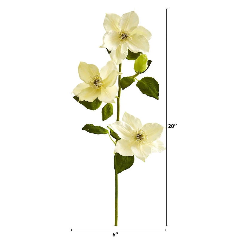 Cream Anemone Flower Spray, 6ct.