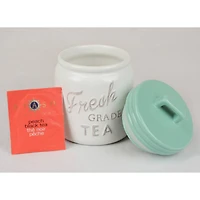 DII® 5.6" Aqua Ceramic Jar Canister Set, 3ct.