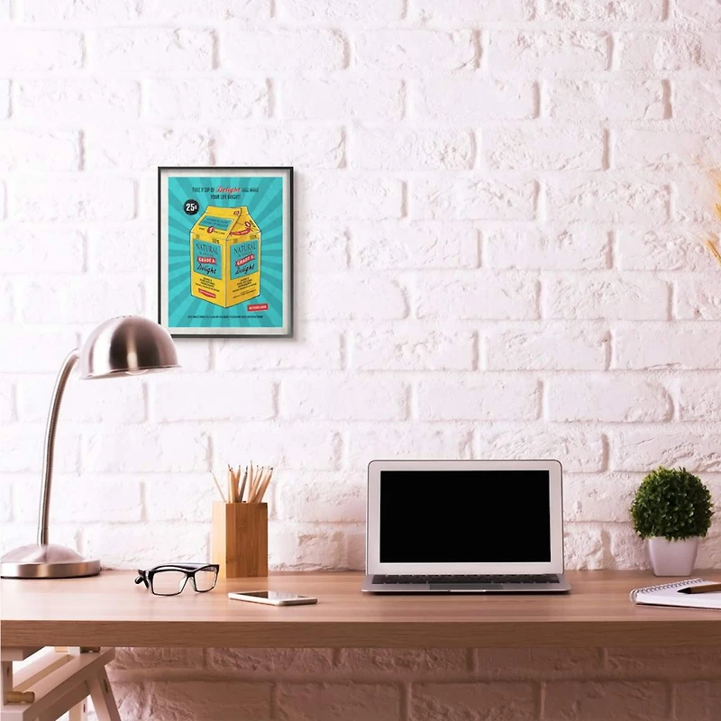 Stupell Industries Grade A Delight Funny Black Framed Wall Art