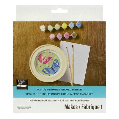 Butterflies Paint-by-Number Framed Mini Kit by Artist's Loft®