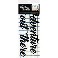 Leisure Arts® Vinyl Adventure is Out There Black Wall Decal