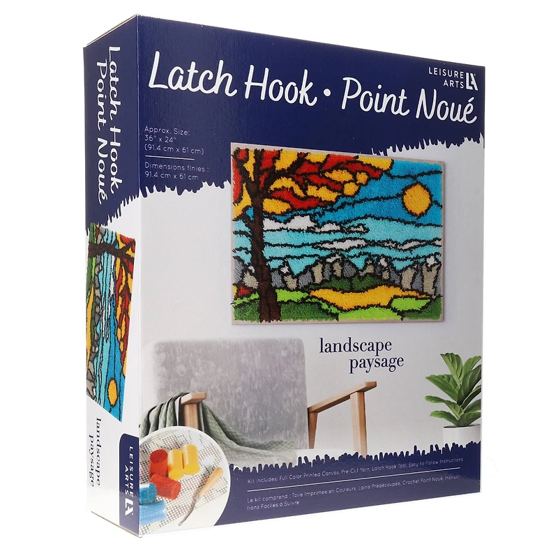Leisure Arts® Landscape Latch Hook Kit