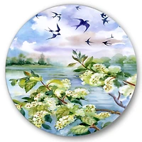 Designart - Flowers of The Cherry Blossoms On A Spring Day