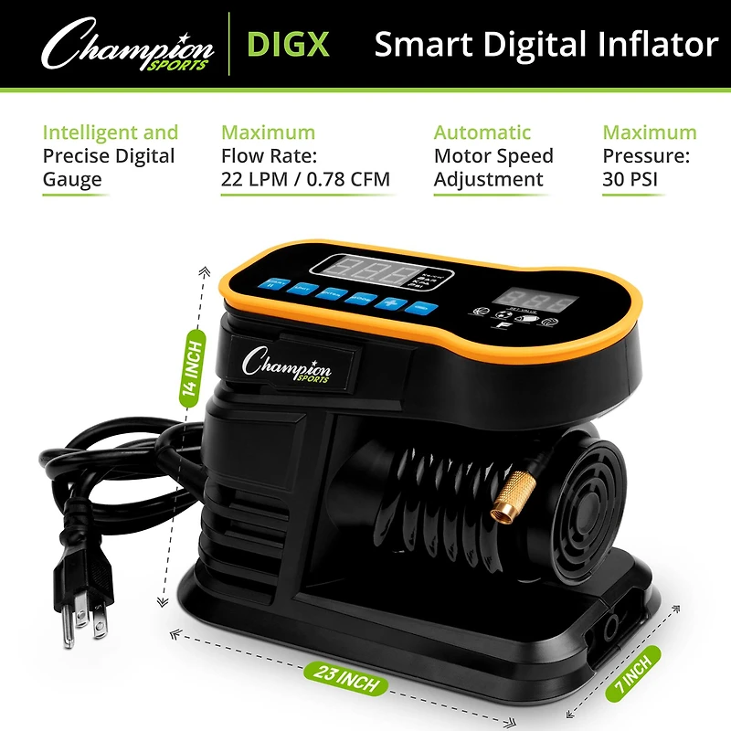 Champion Sports Smart Digital Inflator