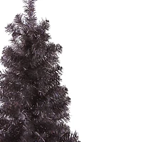 4ft. Unlit Holographic Brown Slim Artificial Tinsel Christmas Tree