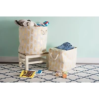 DII® Rectangle Gold Pineapple Polyester Bin