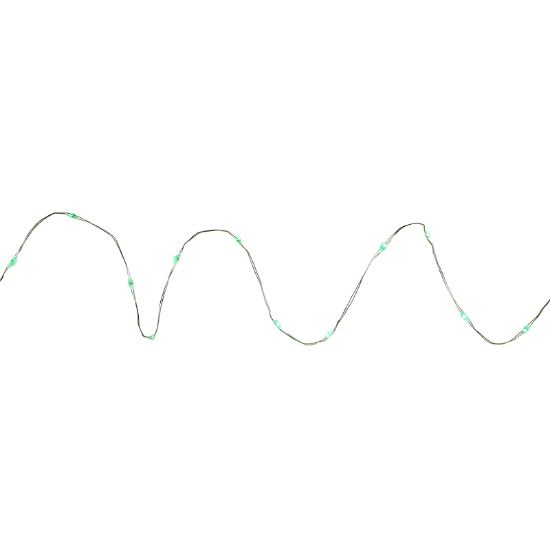 100ct Micro Fairy Christmas Lights - 16ft - Green LED - Copper Wire