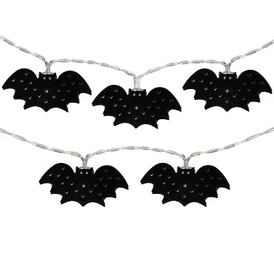 10ct. Warm White LED Halloween Bat Fairy Lights