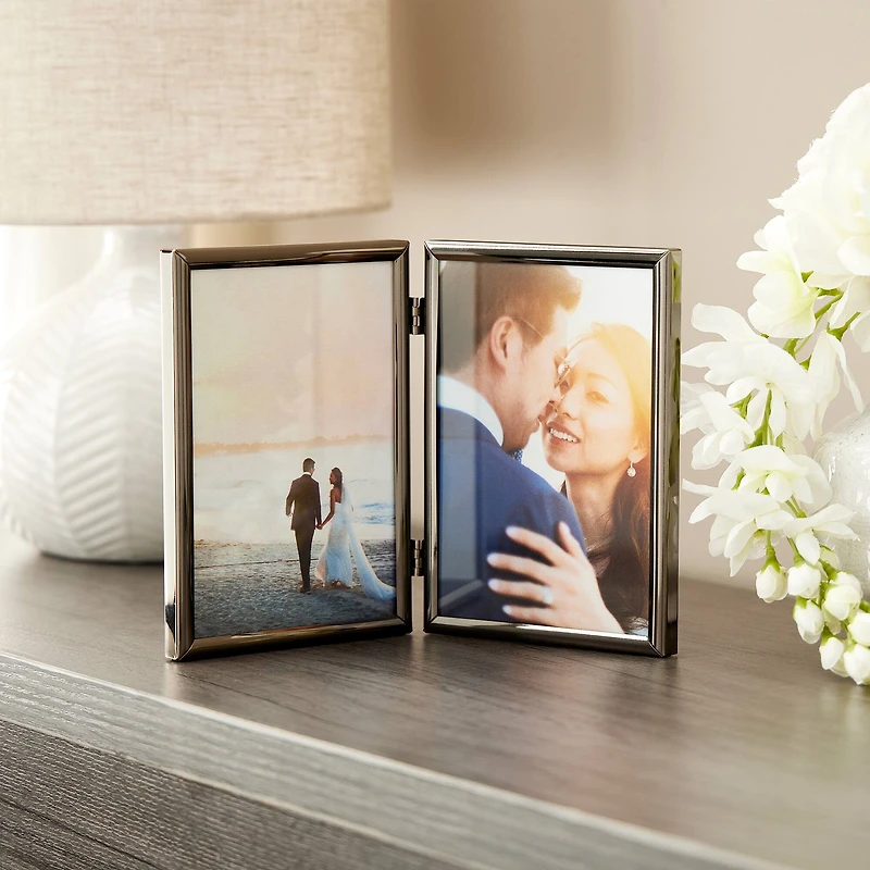 Simply Essentials™ 5" x 7" Black Hinged Metal Frame by Studio Décor®