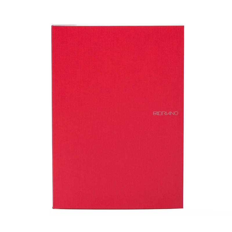Fabriano® EcoQua Red Raspberry Grid Notepad, A4