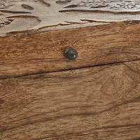 Brown Mango Wood Rustic Box Set