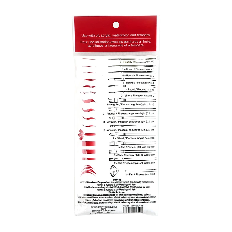 Multi-Purpose 30 Piece Synthetic Brush Set by Craft Smart®