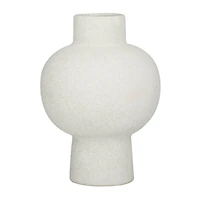 CosmoLiving by Cosmopolitan White Ceramic Modern Vase