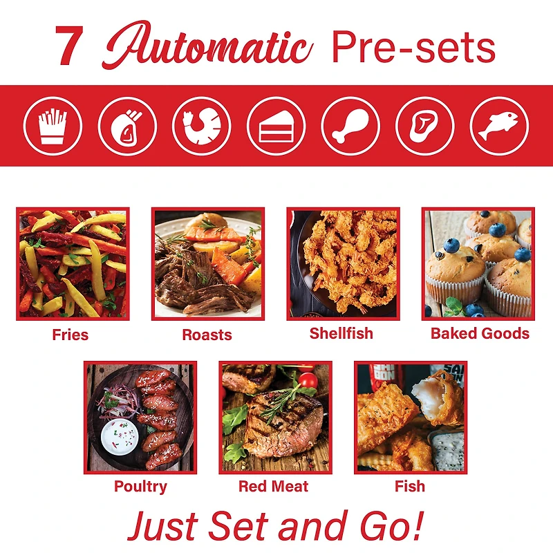 Brentwood 5qt. 1400 Watt Electric Digital Air Fryer