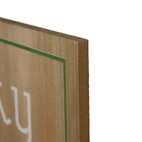 Lucky to be Blessed Wooden Wall Sign