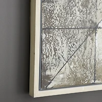 White Contemporary Canvas Wall Art, 39" x 39"