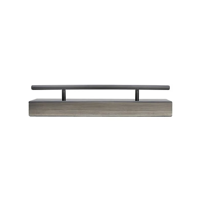 Melannco MDF & Metal Railing 24" Shelf