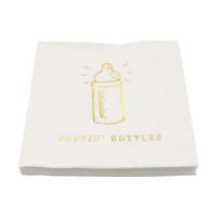 Gold Baby Bottle Beverage Napkins, 20ct. by Celebrate It™