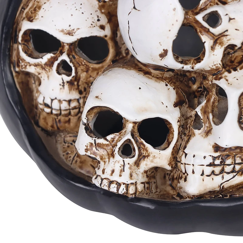 5.75" Skull Pumpkin LED Tabletop Accent by Ashland®