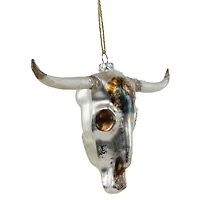 Longhorn Glass Christmas Ornament