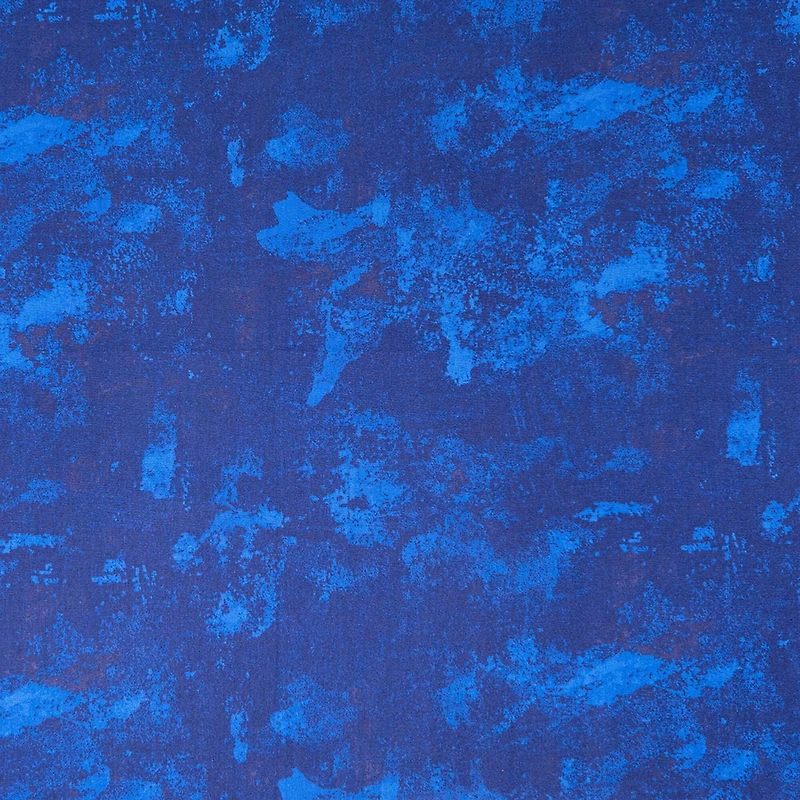 SINGER Dark Blue Grunge Blender Cotton Fabric