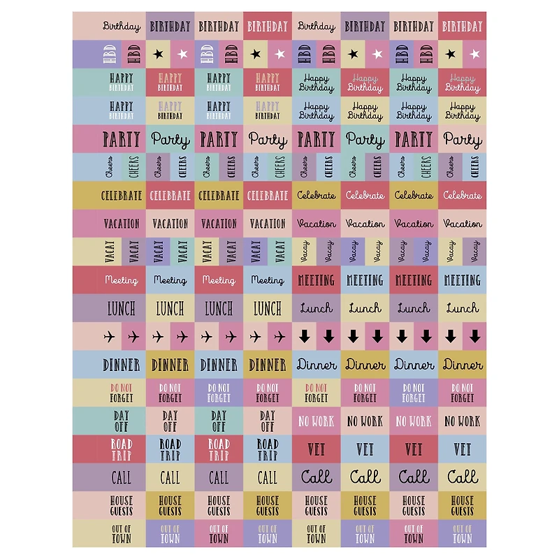 TF Publishing 2025-2026 Striped Down Large Weekly/Monthly Planner