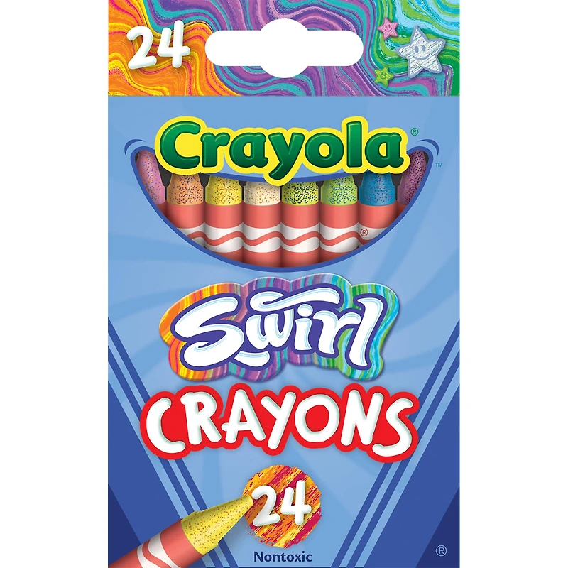 Crayola® SWIRL Crayons, 6 Packs of 24