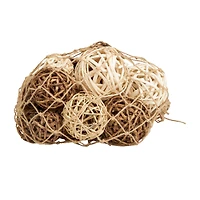 Beige Dried Plant Handmade Natural Foliage with Fishnet Bag